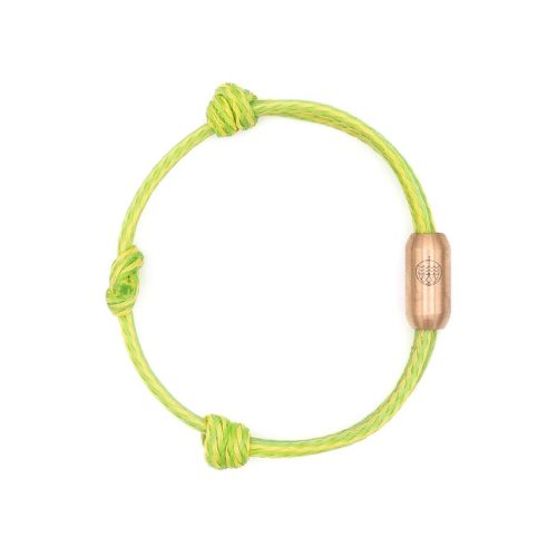 Bracenet Greenland Sea - a size adjustable bracelet made from upcycled old fishing nets in green