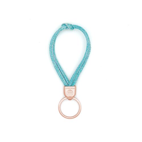 Keychain North Sea in light blue with rose gold key ring