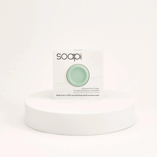 Soapi soap holder shown in packaging
