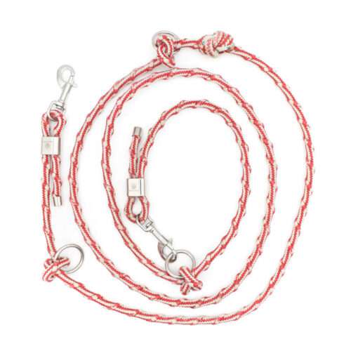 Upcycling dog leash made by Bracenet from recovered fishing nets