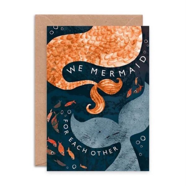 Postkarte BRACENET - we mermaid for each other