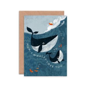 Postkarte BRACENET - Mum, I Whaley Love You