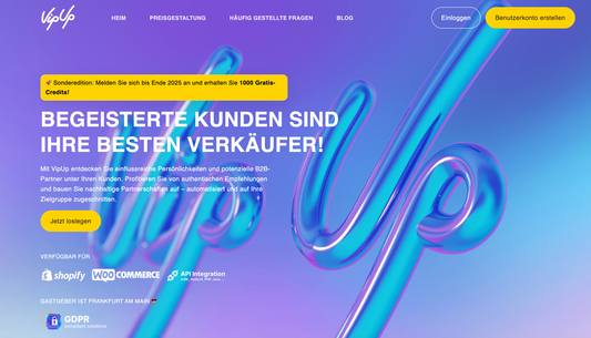 VipUp - wie wir unsere Supporter finden