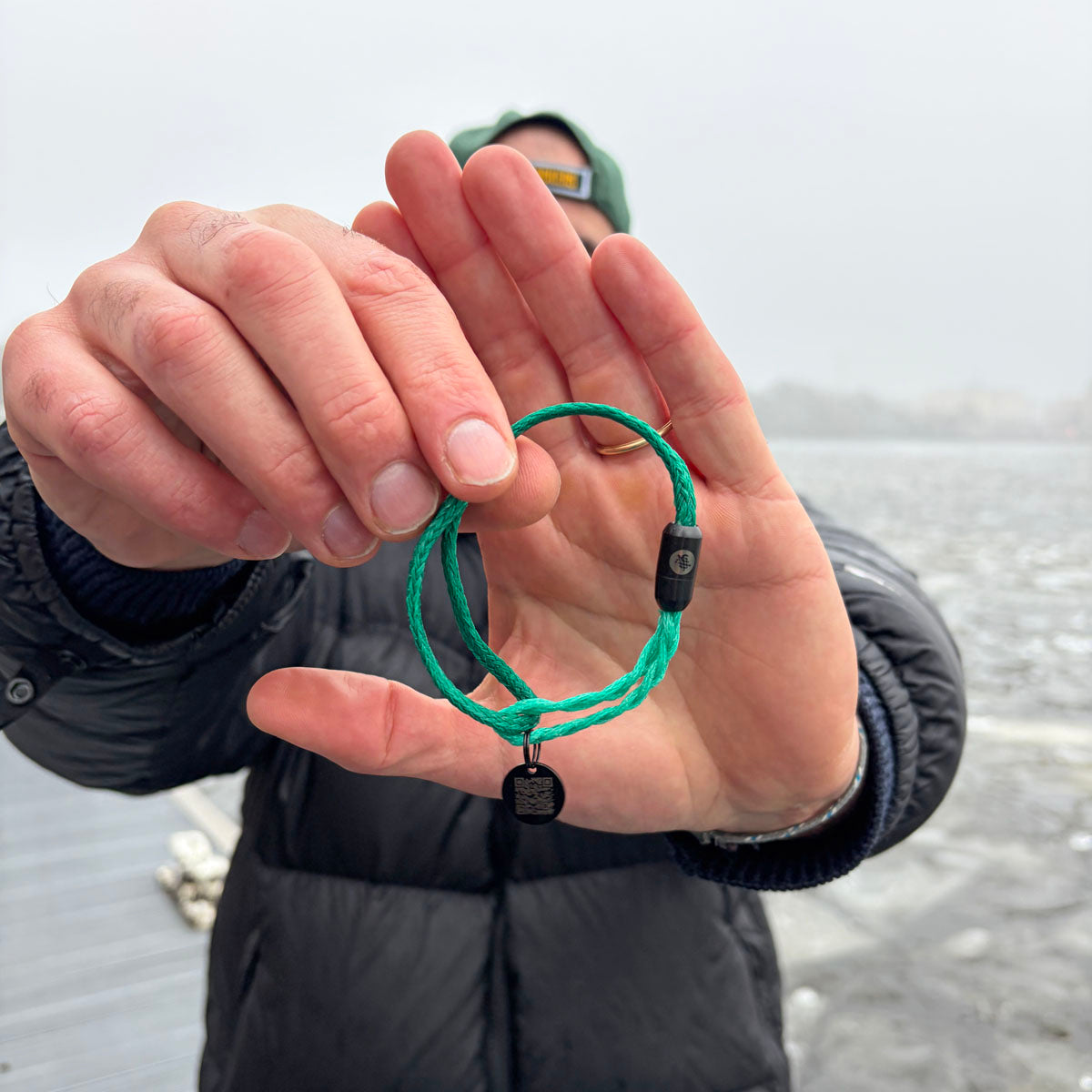 Turtle "Hope" - Olive Ridley Project Bracenet made from fishing net