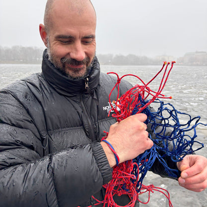 WDC x BRACENET - minke whale bracenet made from fishing net