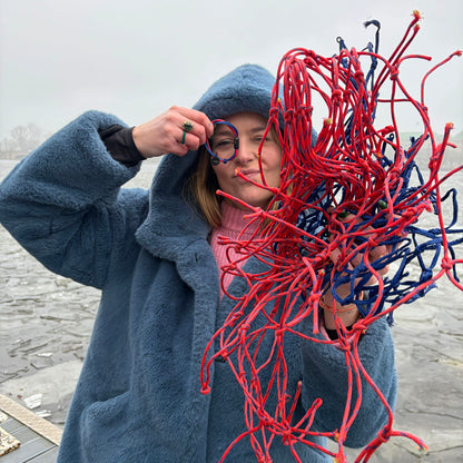 WDC x BRACENET - minke whale bracenet made from fishing net