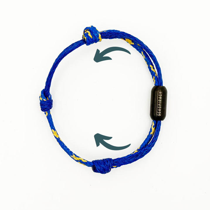 High Seas Bracelet made from fishing net - adjustable size