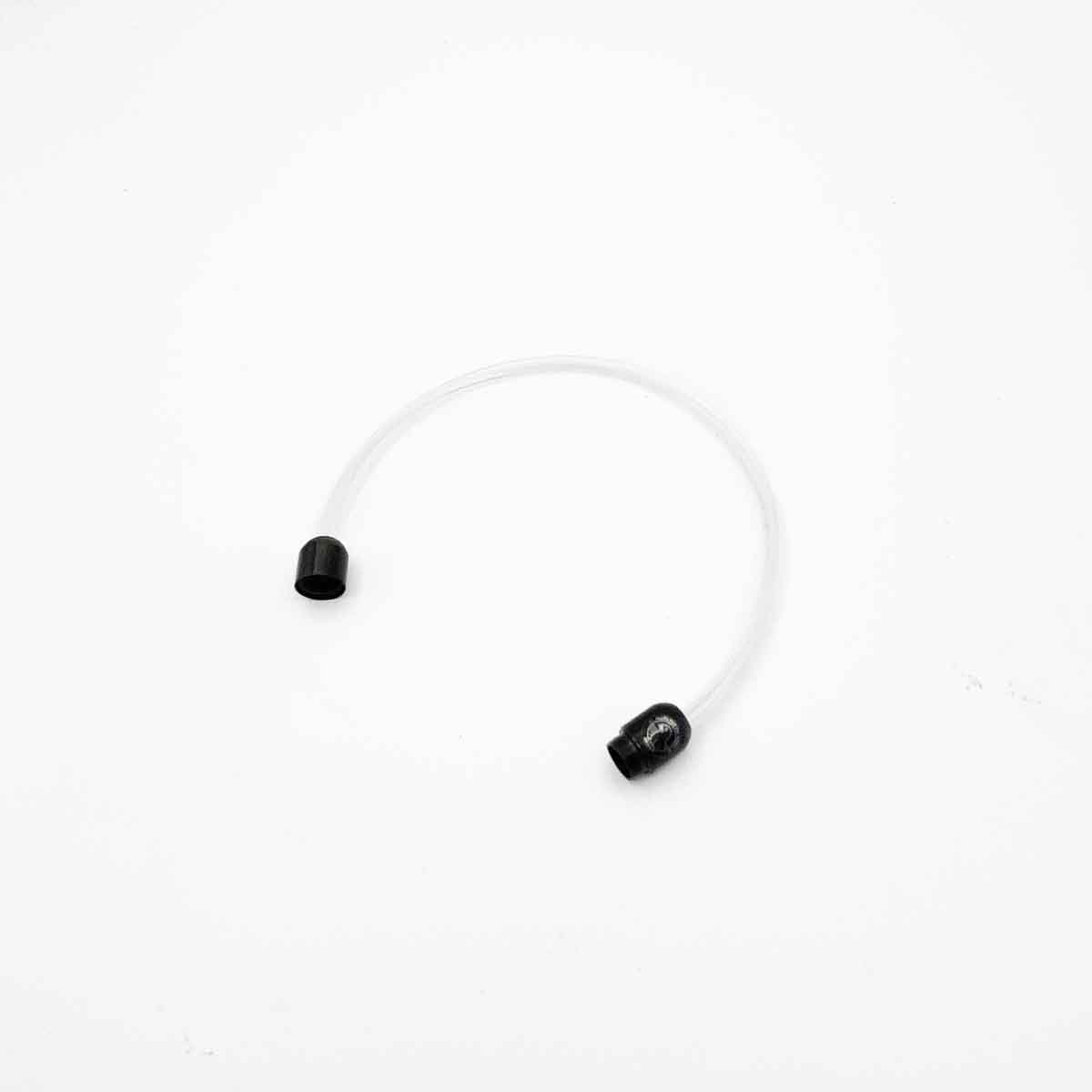 Alles für die Tiere immer - Robbe "Walvis" Armband aus transparenten Langleinen von BRACENET mit Drehverschluss in schwarz und "Alles für die Tiere, immer" Gravur mit Robben-Motiv.