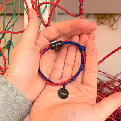 WDC x BRACENET - minke whale bracenet made from fishing net