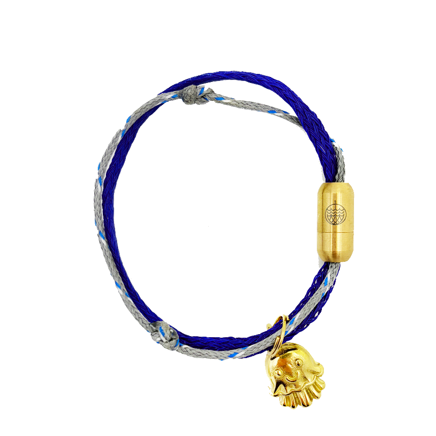 NALU x BRACENET Quallen Armband aus Fischernetz mit Fruchtgummi