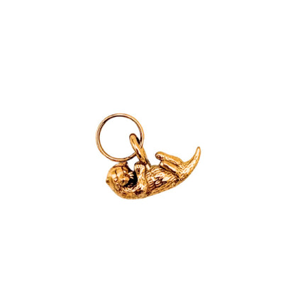 Edelstahl Otter in Gold