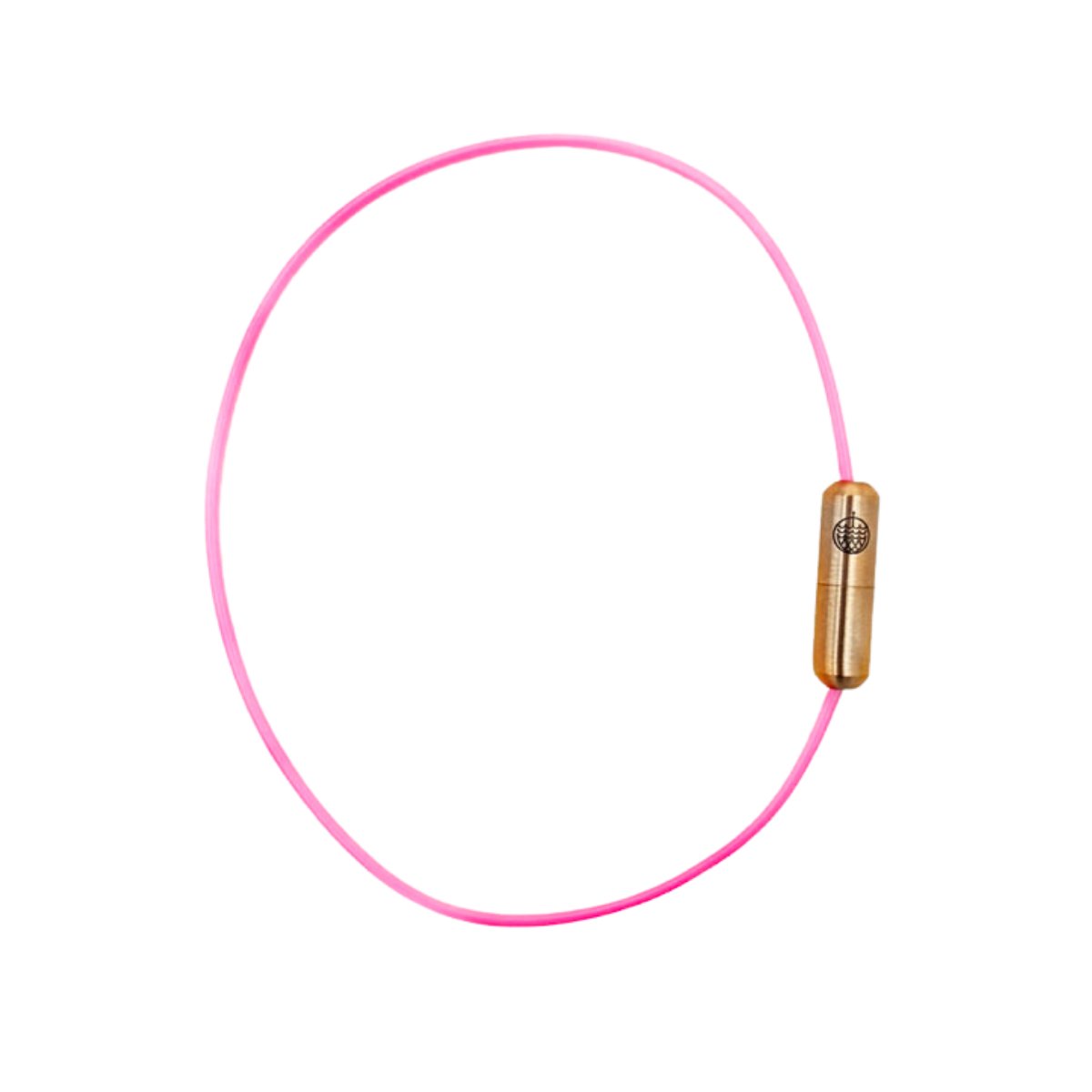 CourtNet Armband aus Tennissaiten in Pink mit Drehverschluss in Roségold