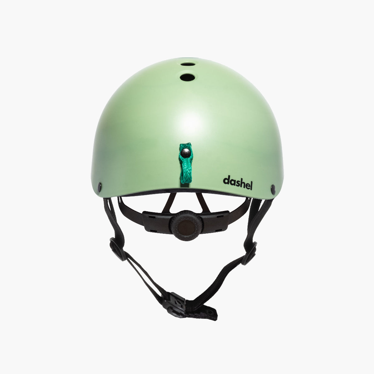 Dashel x BRACENET Ocean Edition Fahrradhelm in Grün mit Schlaufe aus Fischernetzen in Grün.