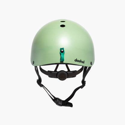 Dashel x BRACENET Ocean Edition Fahrradhelm in Grün mit Schlaufe aus Fischernetzen in Grün.