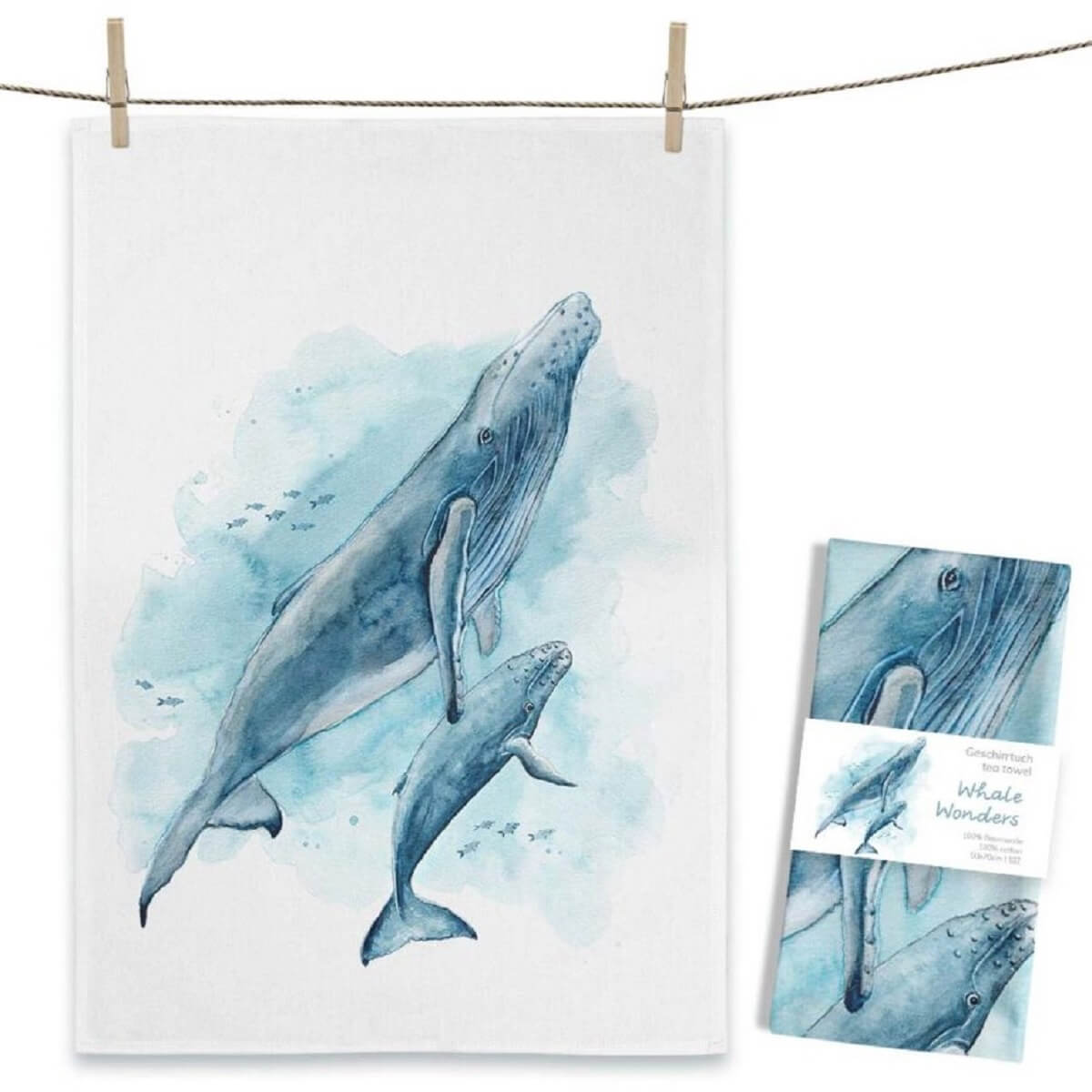 Tea Towel - Whale Wonders