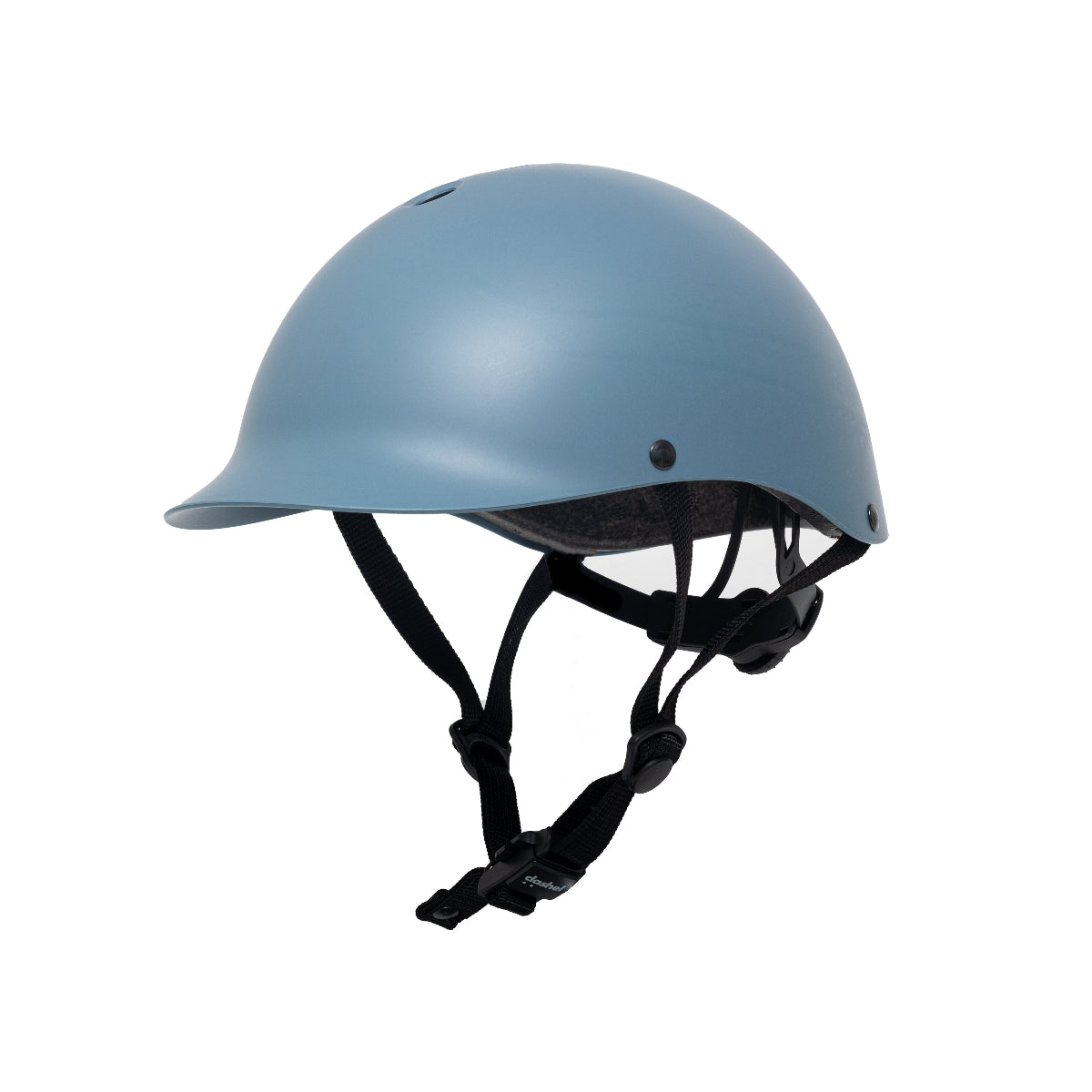 Dashel x BRACENET Ocean Edition Fahrradhelm in Blau mit Schlaufe aus Fischernetzen in Gelb.