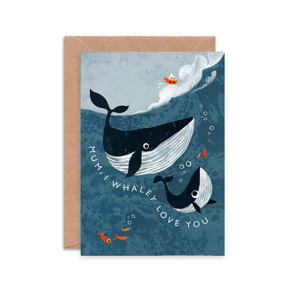 Postcard - Mum, I whaley love you